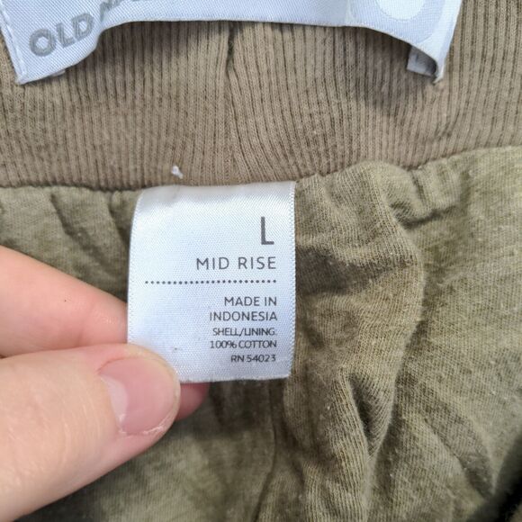 Old Navy Mens Cargo Jogger Pants Tan Size L Pockets Drawstring - Picture 11 of 11